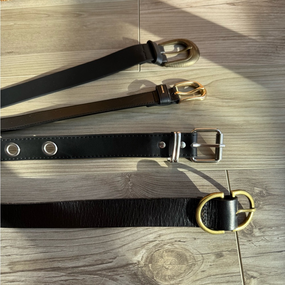 Coach Black Belt with Gold Buckle - Picture 6 of 9